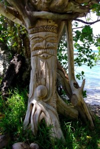 Sculpture du bord de la plage
