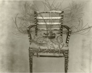 Albert Chong Throne with spirit box & dreadlocks  1990
