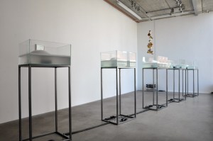 Oswaldo Macia The librairy of cynicism installation at Chelsea space