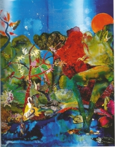 Romare Bearden In the green shade Collage