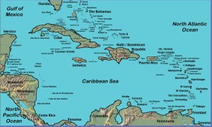 carte caraibe