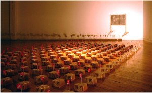 Christopher Cozier The attack of the sandwich men 