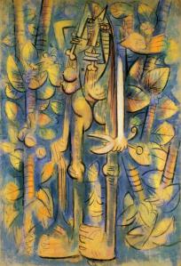 Wifredo Lam  Personnage avec ciseaux 1942