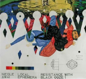 Nicole Awaï Local Ephemera Resistance with black ooze