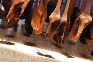 Raquel Païewonsky Levitando a solo un pie