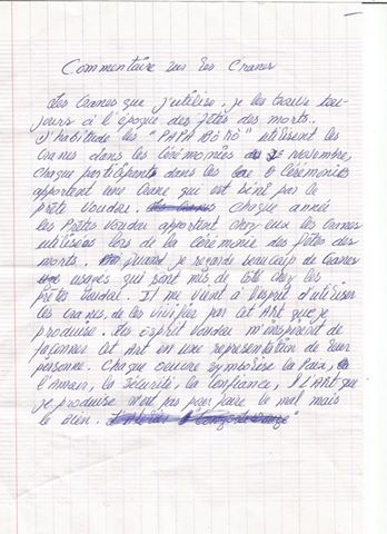 manuscrit de Dubreus Lherisson Couretesy Reynald Lally 