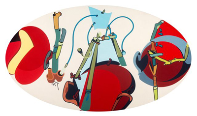 Herve Telemaque En Faisceau la verite est rouge S.D. Direction des  Musees de Dunkerque LAAC photo Jacques Quecq d Henripret   © Adagp,Paris 2013