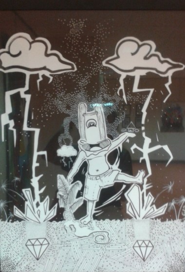 Zeklé, 2015, 50 x 65 cm, feutre sur papier