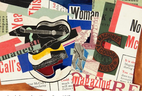 Amadeo de Souza, Sans titre, collage, 1917