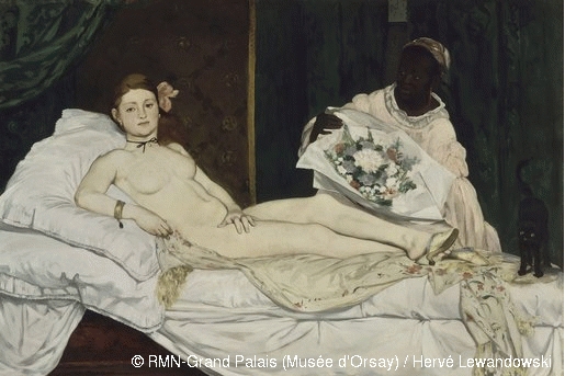 Edouard Manet Olympia 1863, huile sur toile – photo Musée d’Orsay