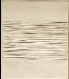 Piero Manzoni, Achrome , 1959 140 x 120,5 cm - kaolin sur toile plissée