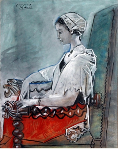 . Picasso, Portrait de Paule de Lazern en Catalane, 1954 