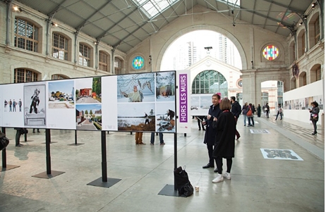 Le 104. Vue générale du festival de la jeune photographie européenne « Circulations 2016 ».