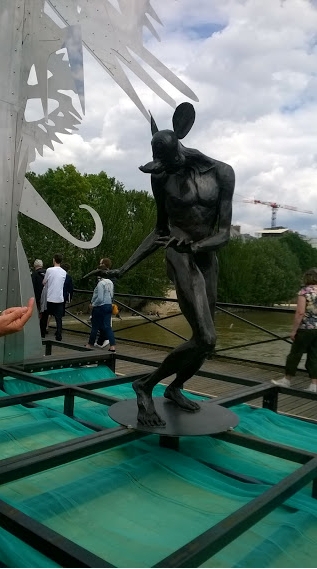 La passerelle enchantée - sur le Pont des Arts 19 juin 2016, photo JS