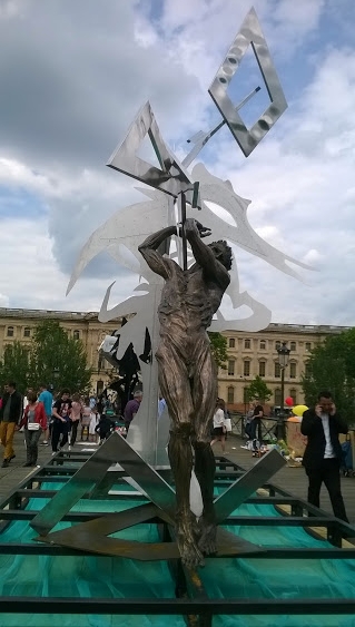 La passerelle enchantée - sur le Pont des Arts 19 juin 2016, photo JS